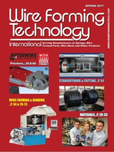 Wire Forming Technology International Spring 2017 cover image red with white text