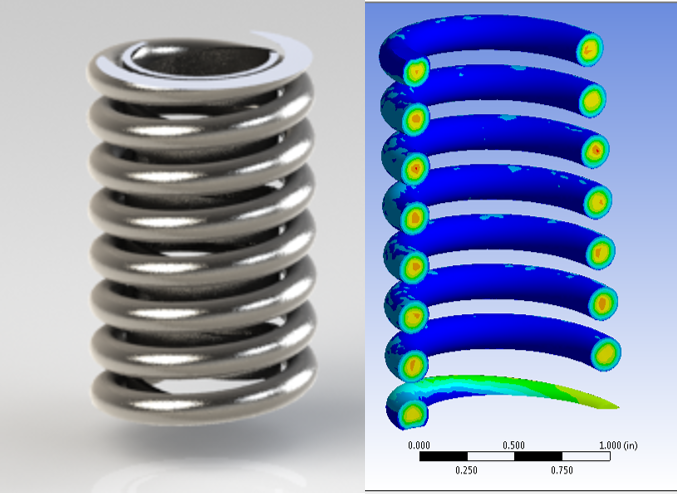 Performance valve spring and FEA