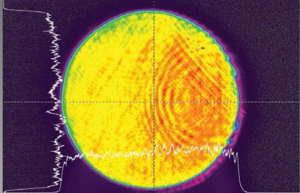 The uniform spatial beam profile delivers smooth energy distribution for consistent processing